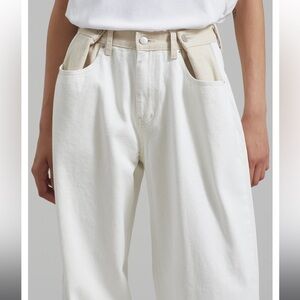 Hayla Contrast Denim Pants from Frankie Shop